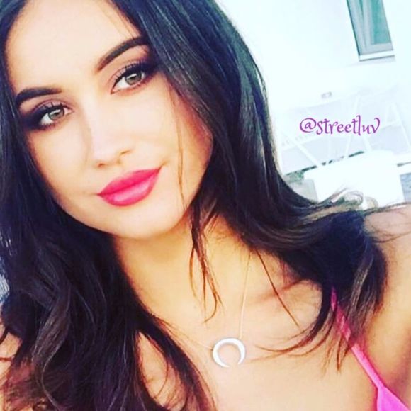 Stella & Dot Luna Pendant Necklace - Crescent Mixed Metal - Picture 2 of 13